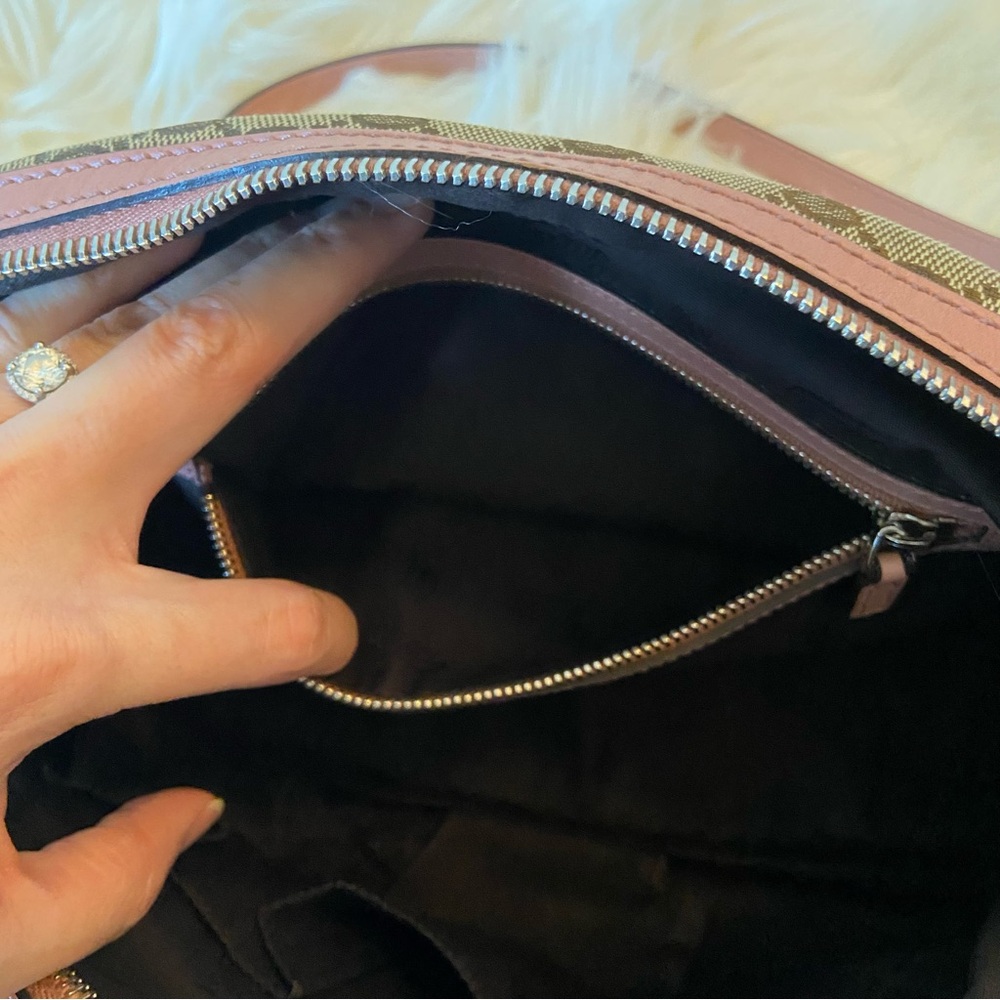 Gucci Brown GG Canvas Twins Shoulder Bag Beige/Pink - Picture 13 of 14